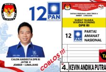 Cara Coblos DPR RI Dapil Jatim 4 - Kevin Andika Putra